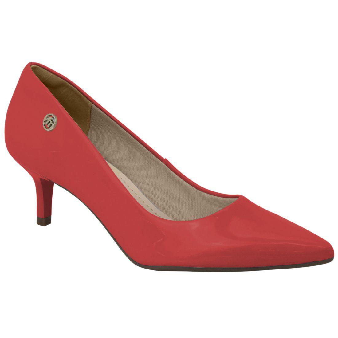 scarpin vermelho fosco
