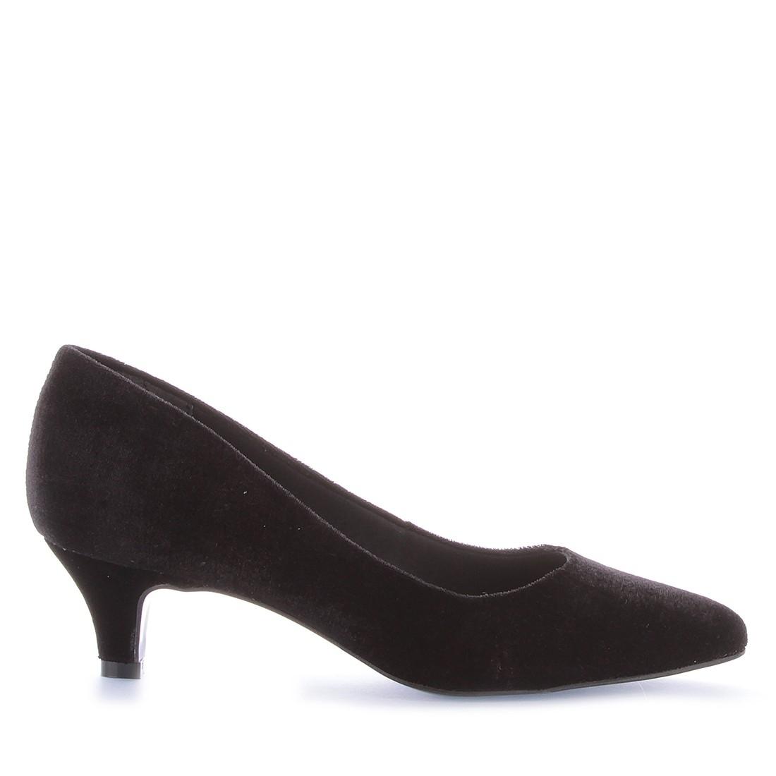 scarpin veludo preto