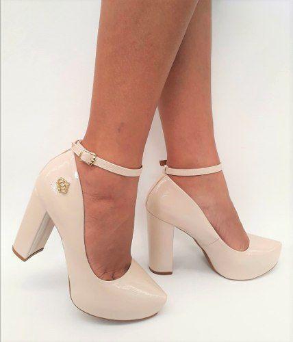 scarpin off white salto grosso