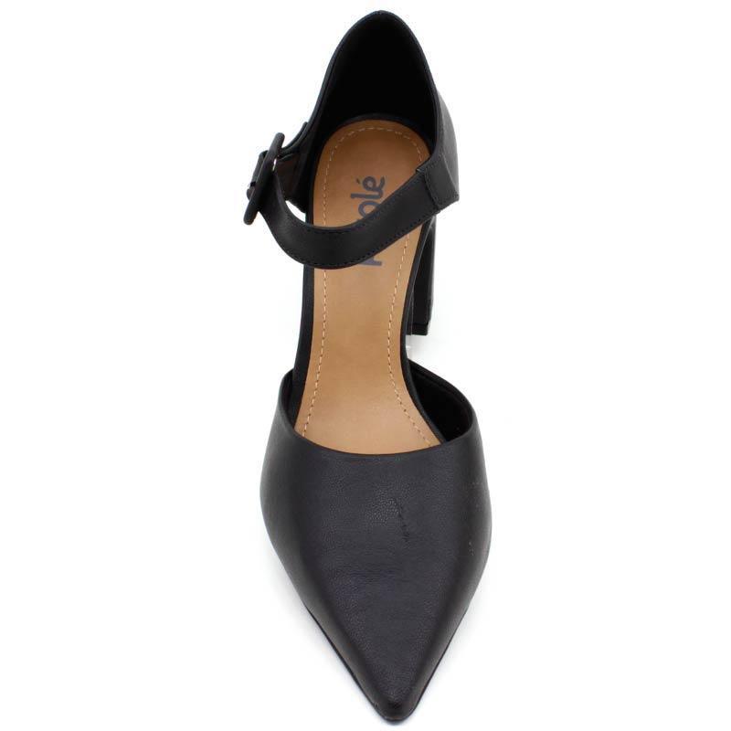 scarpin salto grosso bebece