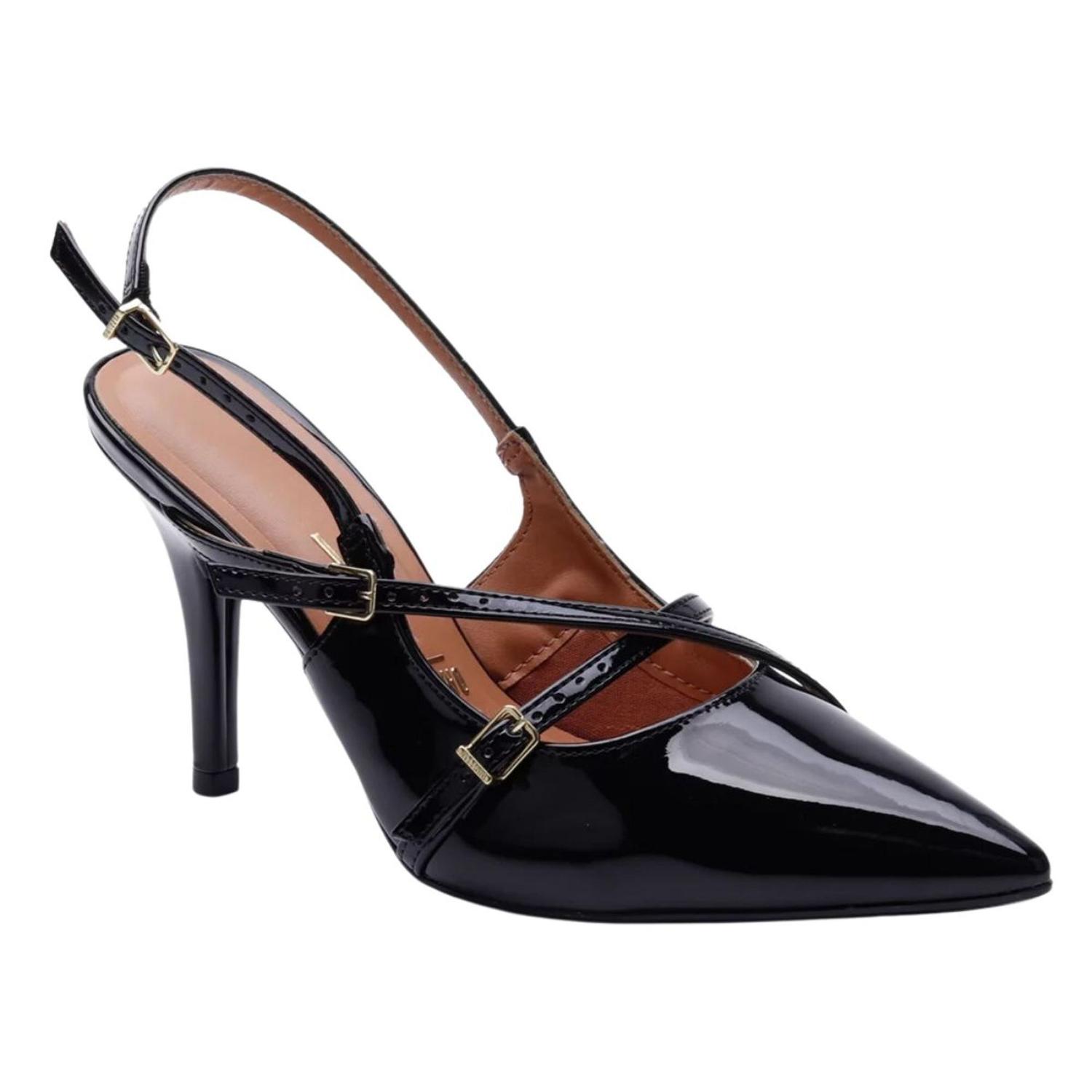 Bico Fino Scarpin Aberto AtrÃ¡s Vizzano Slingback Scarpin Aberto