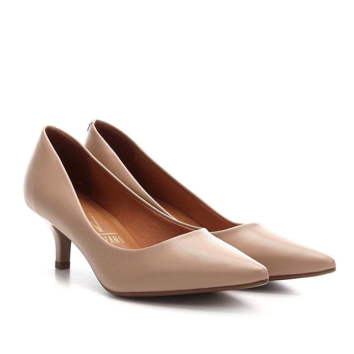 scarpin drezzup salto baixo bico fino