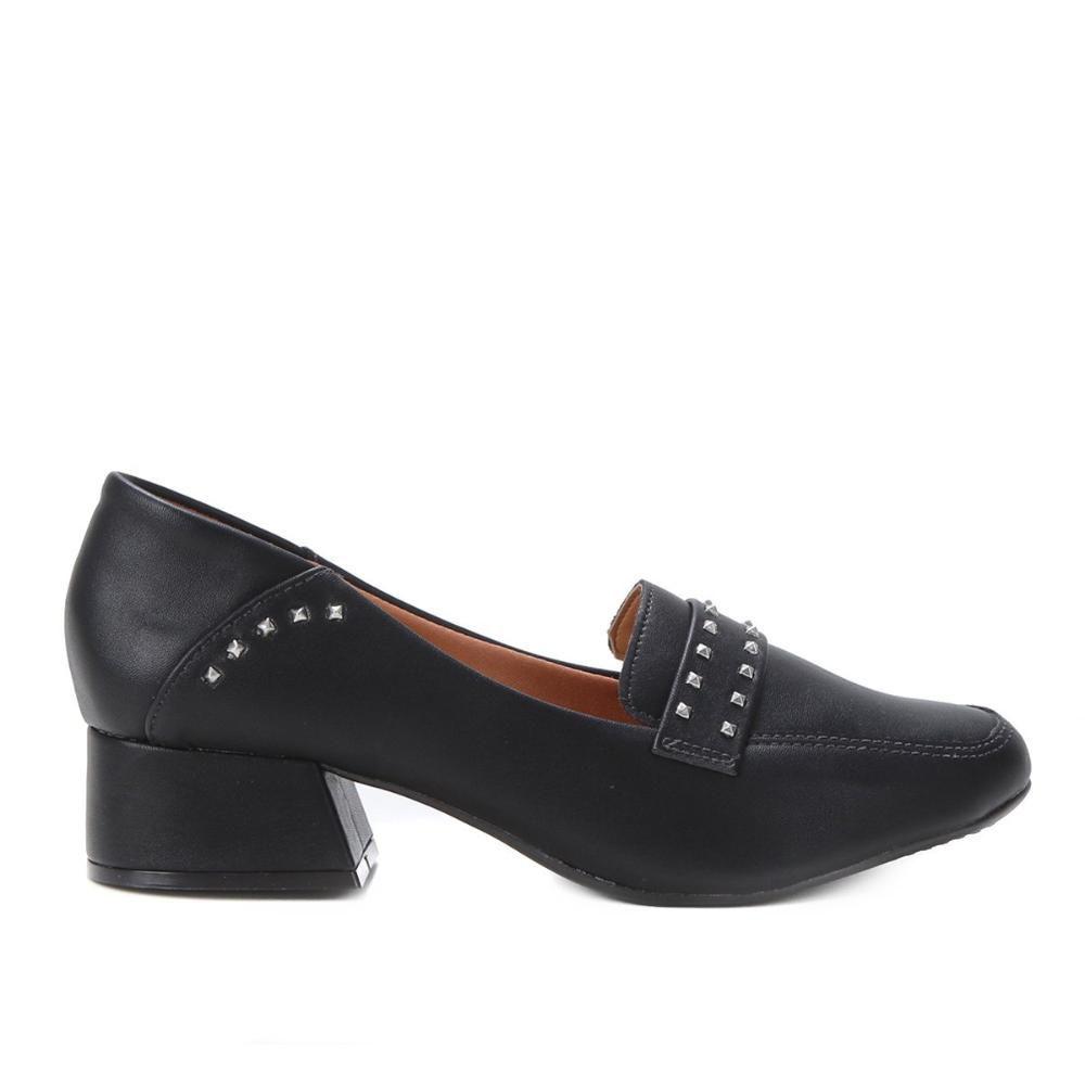 Scarpin Vizzano Salto Baixo Spike - Scarpin Feminino - Magazine Luiza
