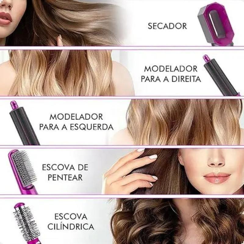 Imagem de Secador Alisador De Cabelo 5 Em 1 Multifuncional