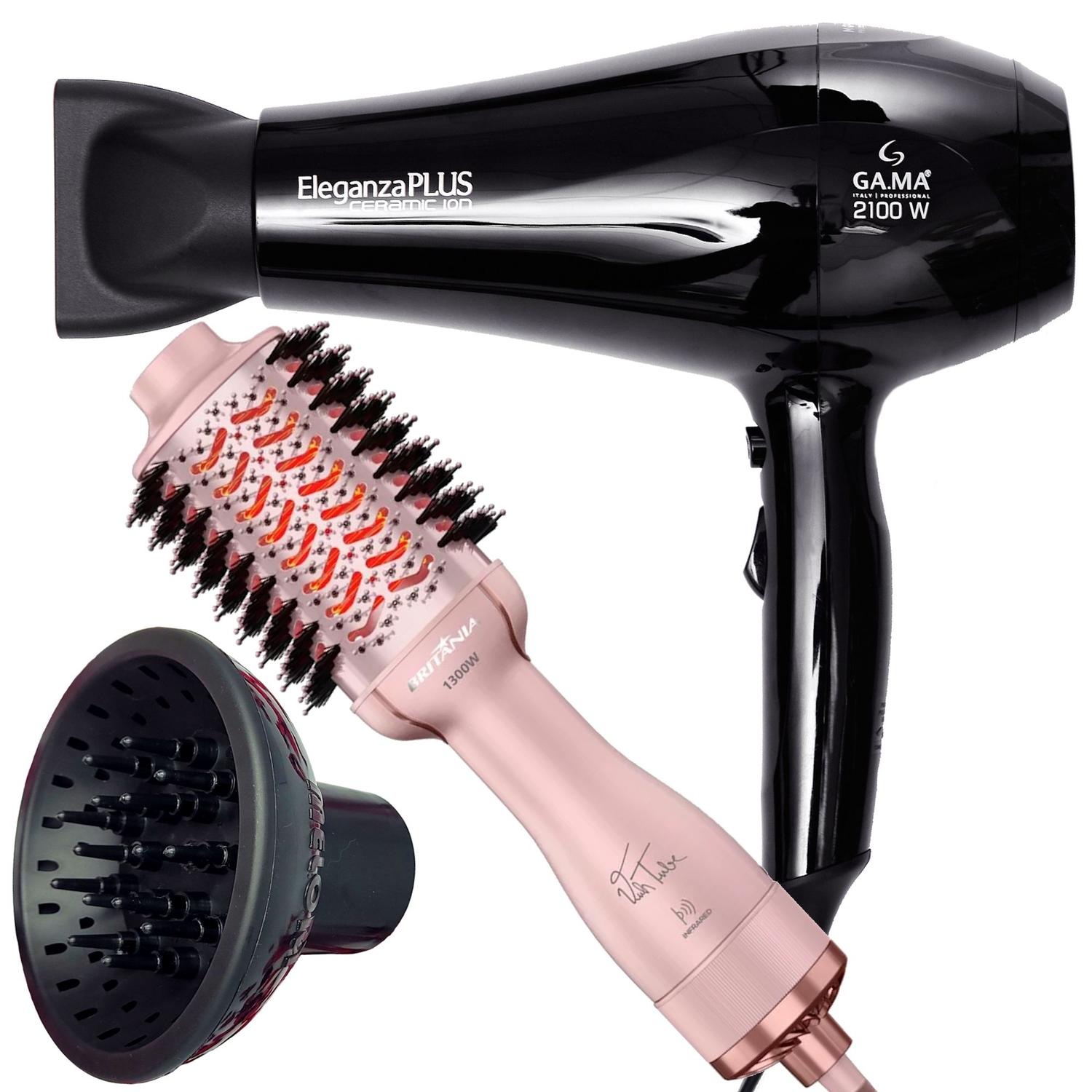 Secador De Cabelo Gama Italy 2100w Ions Ar Quente Frio