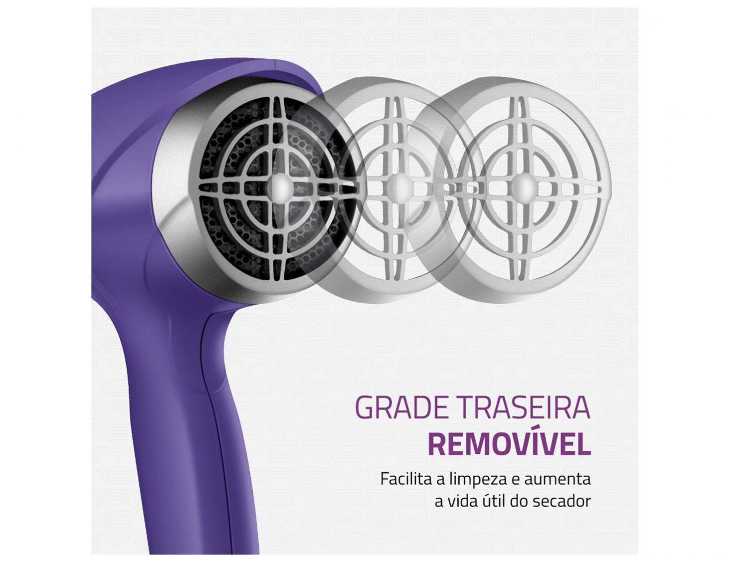 Secador de Cabelo Mondial Tourmaline Íon Lilás