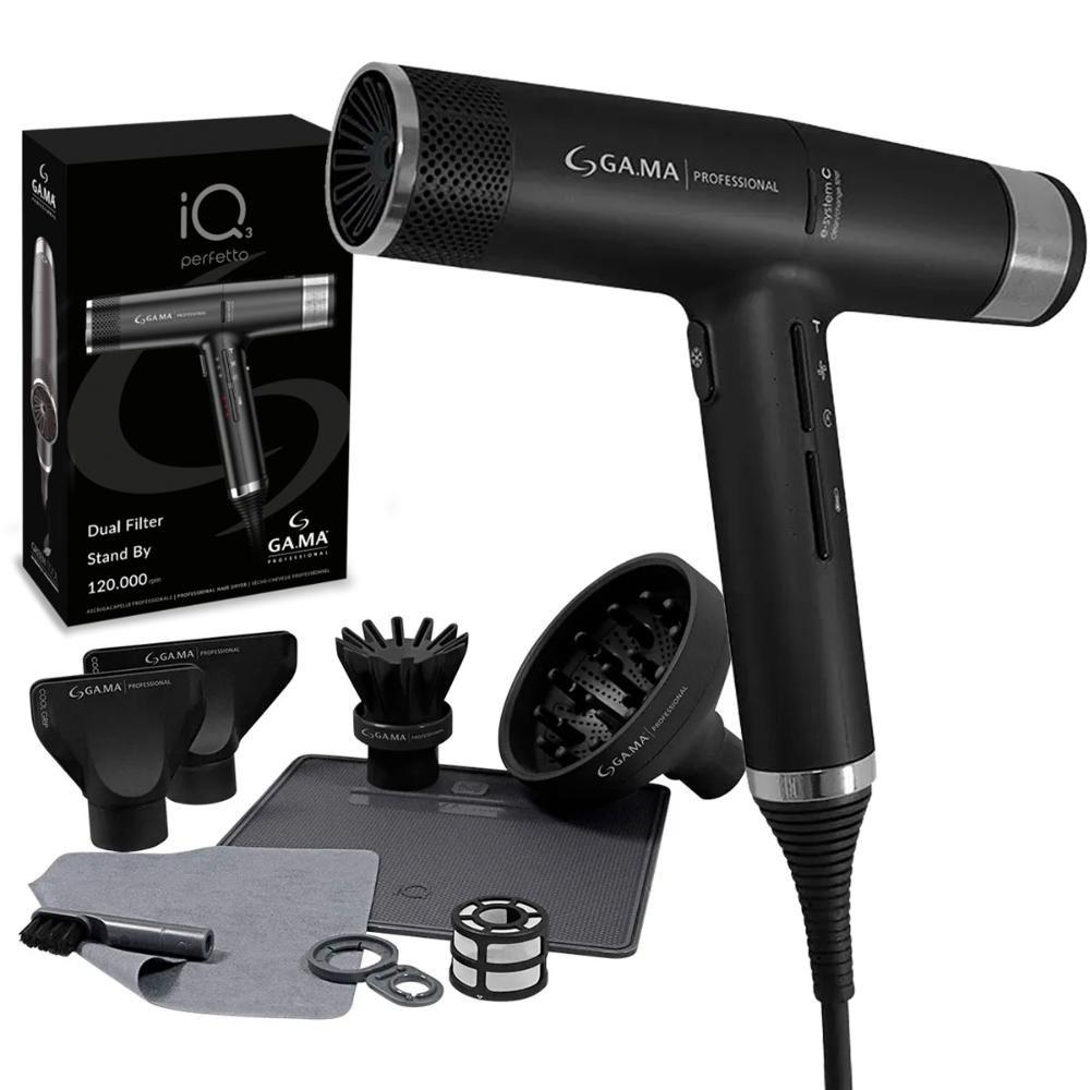 Gama Italy Perfetto Blow Dryer Gama Professional IQ Perfetto Dryer Silver –  Budget Hair Beauty