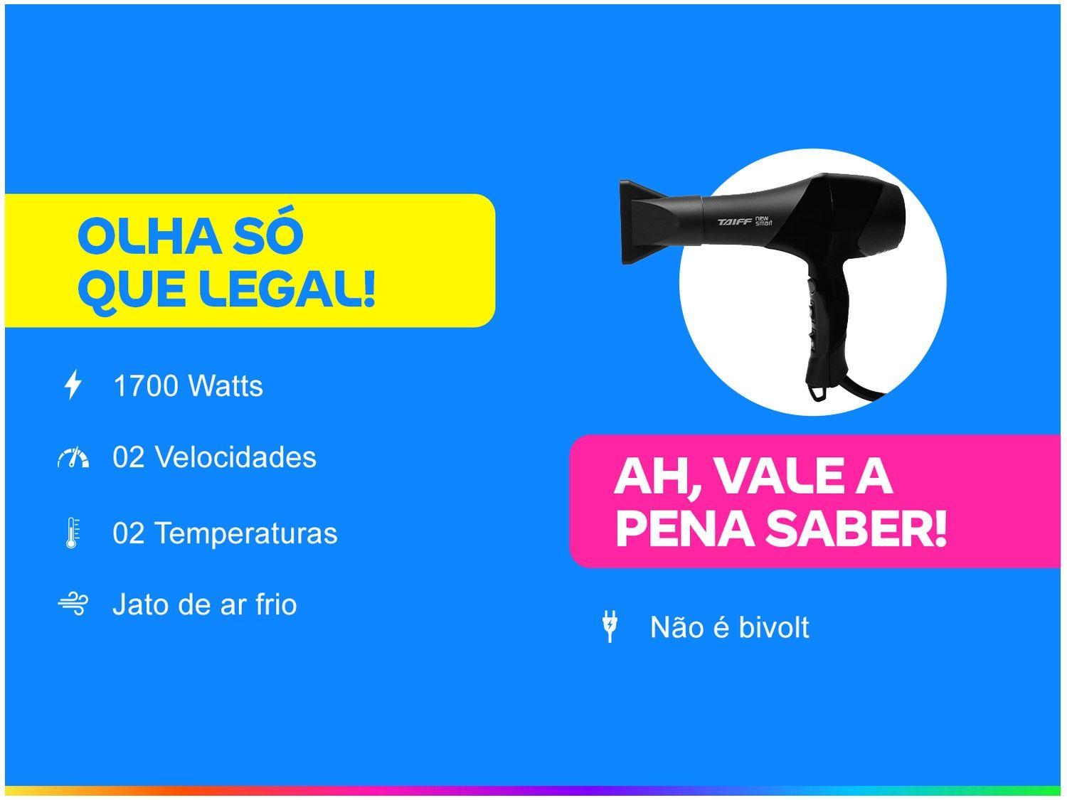 Secador de Cabelo Profissional Taiff Clássica