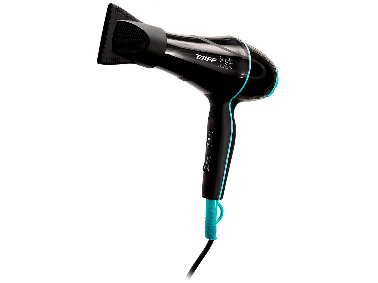 Secador de Cabelo Taiff Preto 2000W 2 Velo