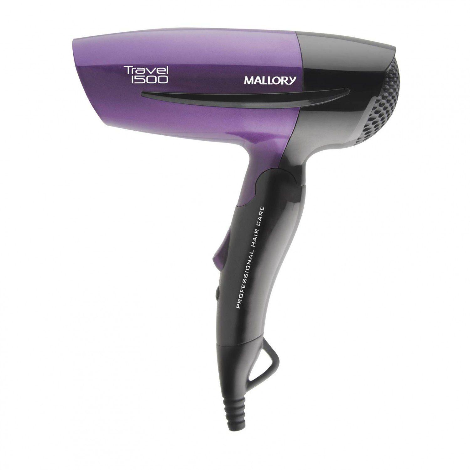 secador de cabelo travel 1500 bivolt mallory