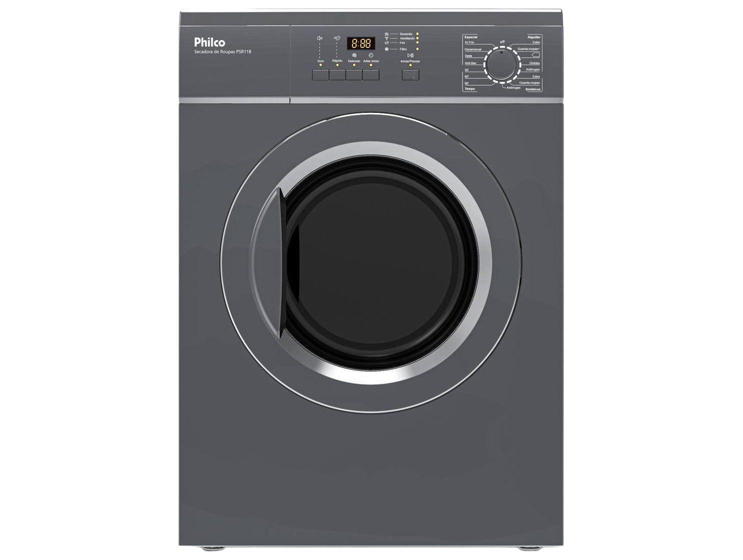 Secadora de Roupas de Piso Philco 11kg PSR11B 15 Programas de Secagem