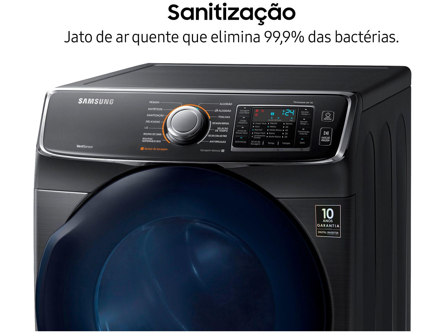 Secadora de Roupas Samsung a Gás 18Kg - DV15K6500GV - Secadora de ...