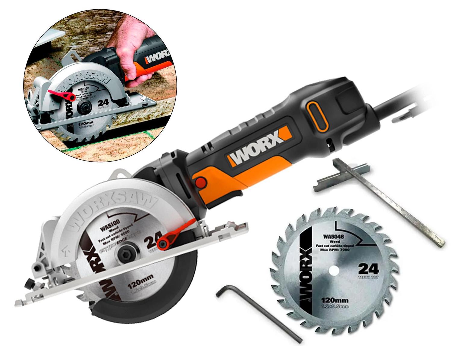 Serra Circular Worxsaw 400w Wx429 Worx Serra guia 220v Serra Manual Magazine Luiza
