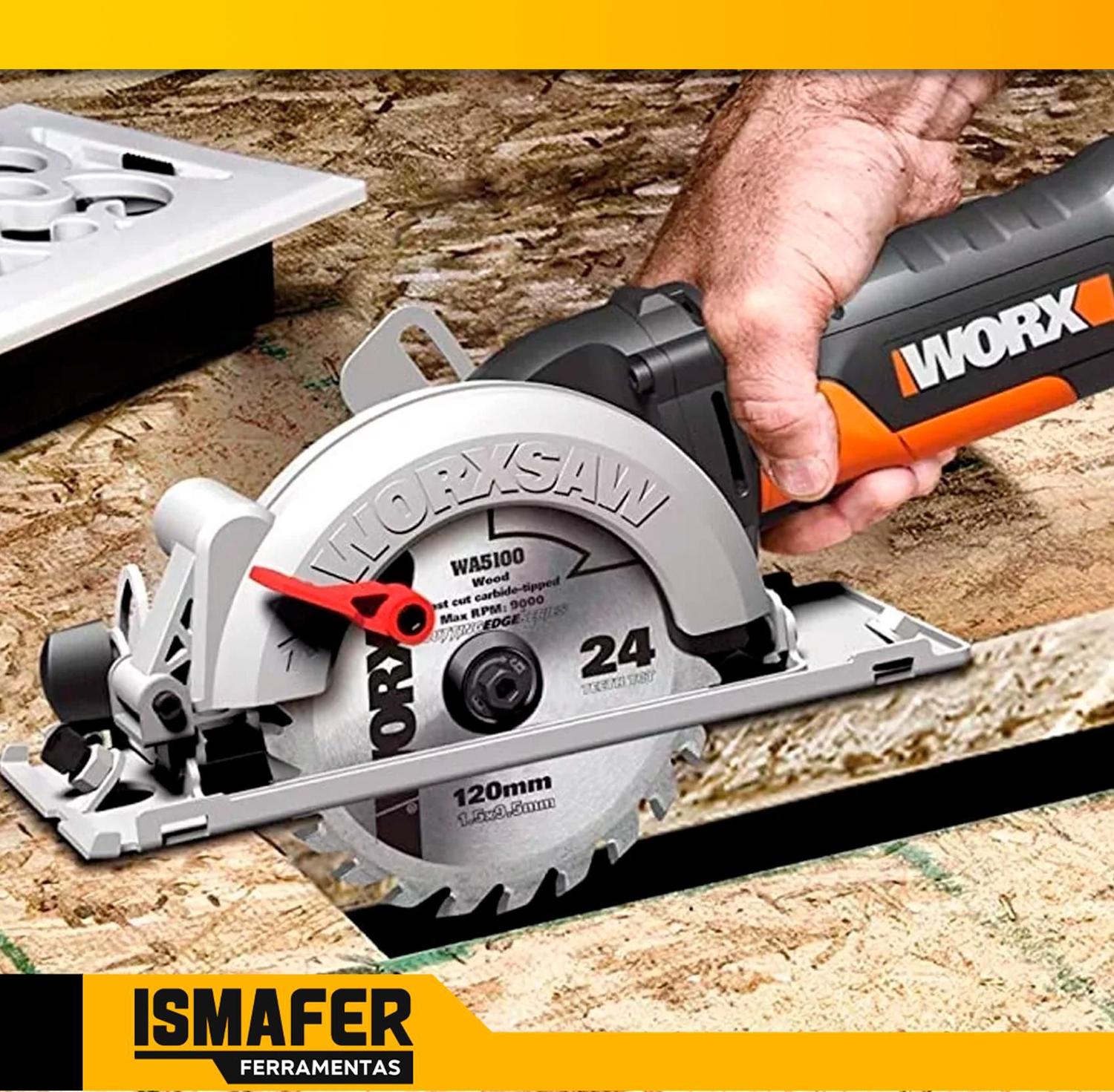 Serra Circular Worxsaw 400w Wx429 Worx Serra guia 220v Serra Manual Magazine Luiza