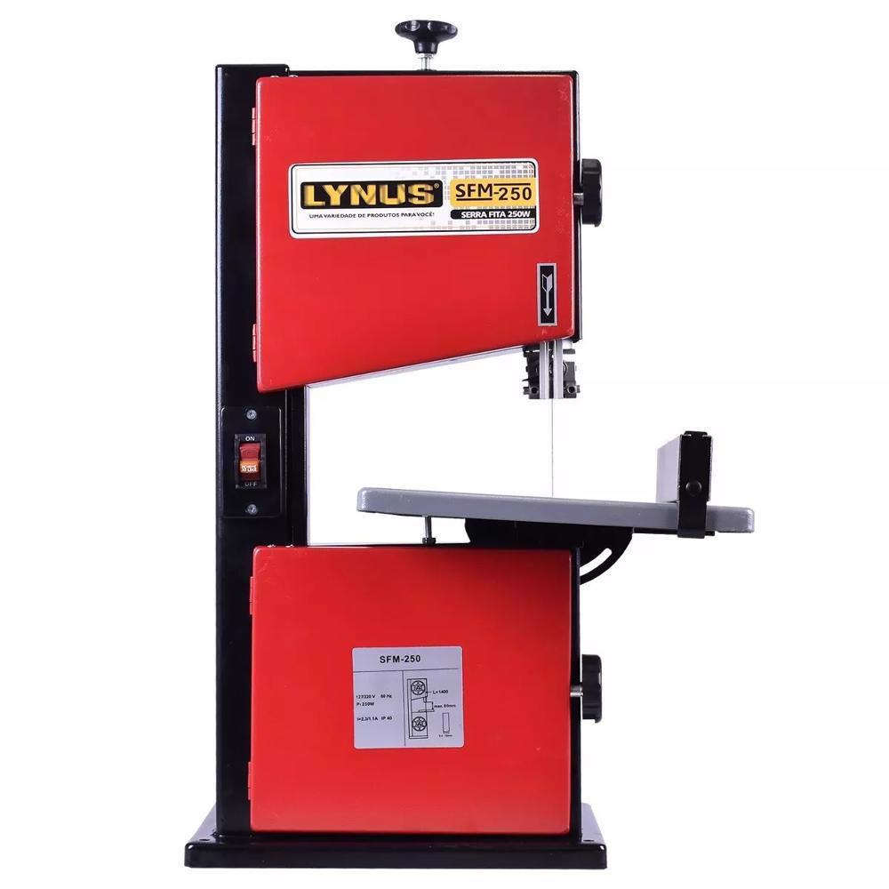 Serra Fita De Bancada 250W 220V Lynus SFM250 220V Serra Fita 
