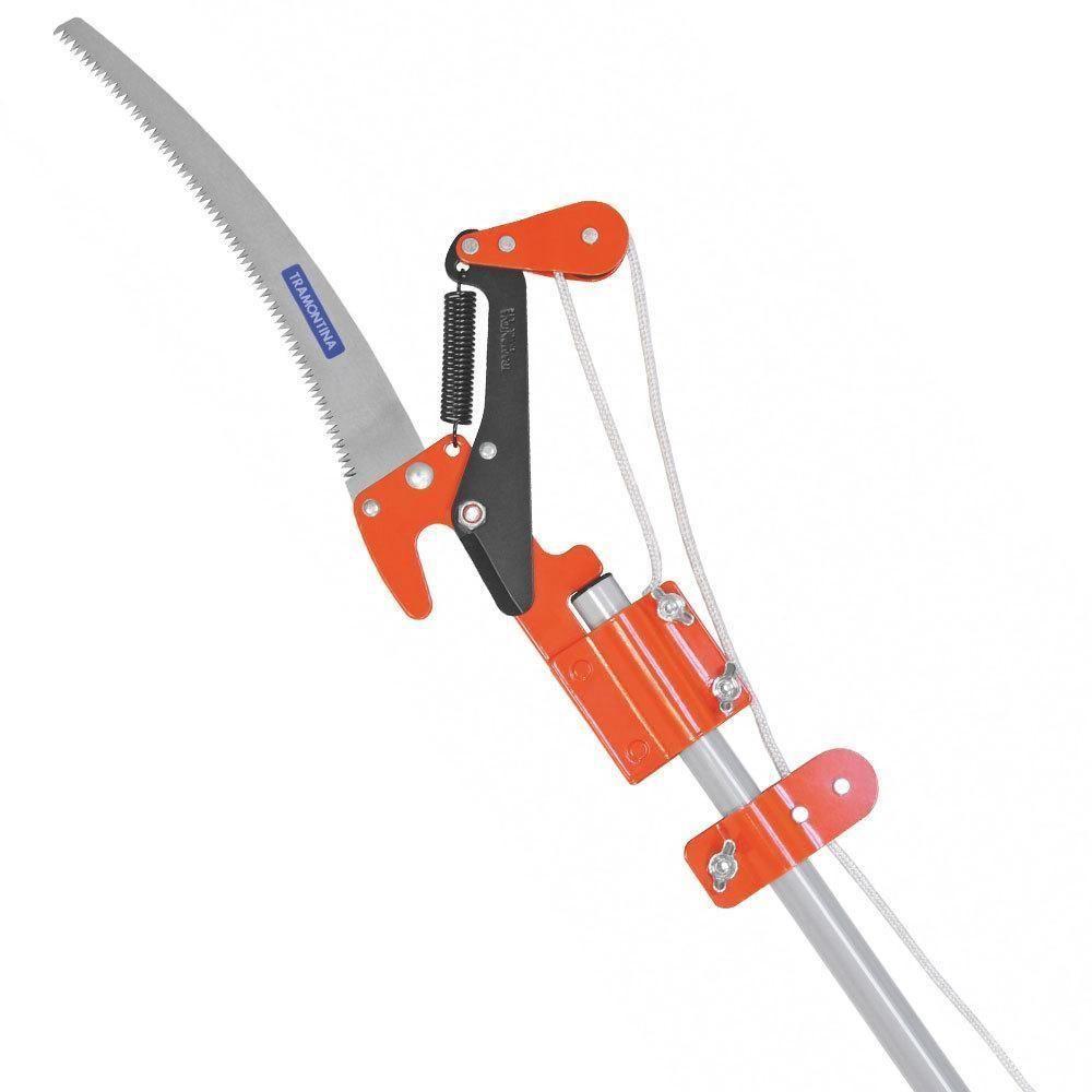Serrote podador para galhos altos com cabo telescópico extensível Tramontina Serrote Serrote podador para galhos altos com cabo telescópico extensível Tramontina Serrote