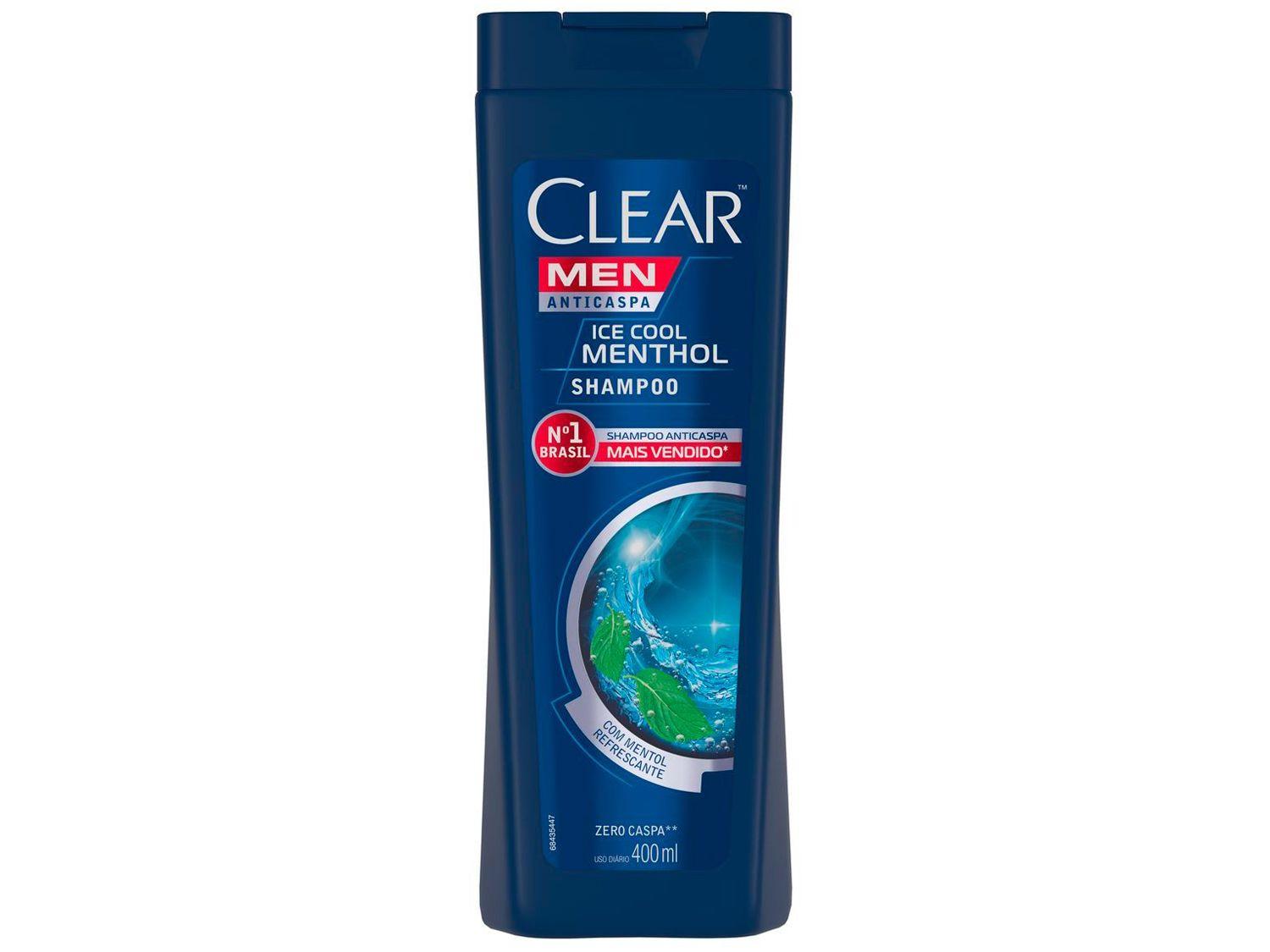 Shampoo Anticaspa Clear Men Ice Cool Menthol 400ml