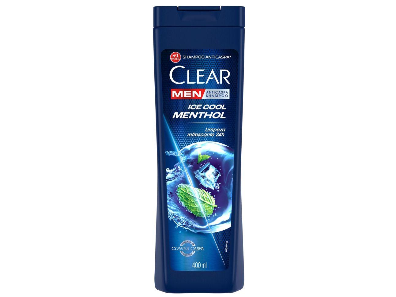 Shampoo Anticaspa Clear Men Ice Cool Menthol 400ml