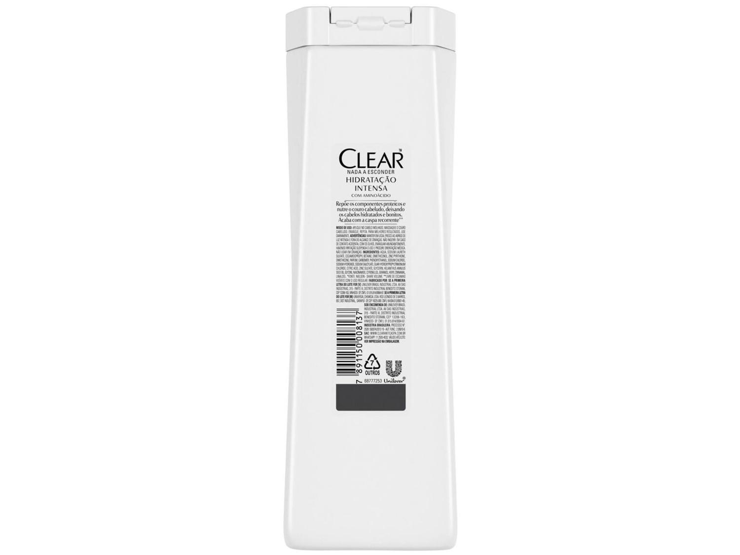 Shampoo Anticaspa Clear Women Hidratação Intensa