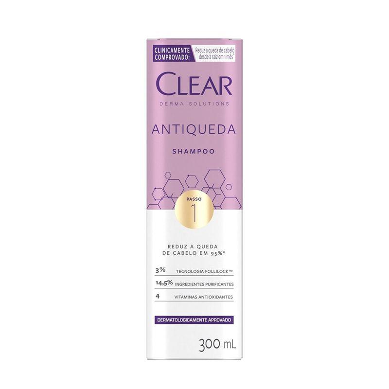 Shampoo Derma Solutions Antiqueda 300ml - Clear