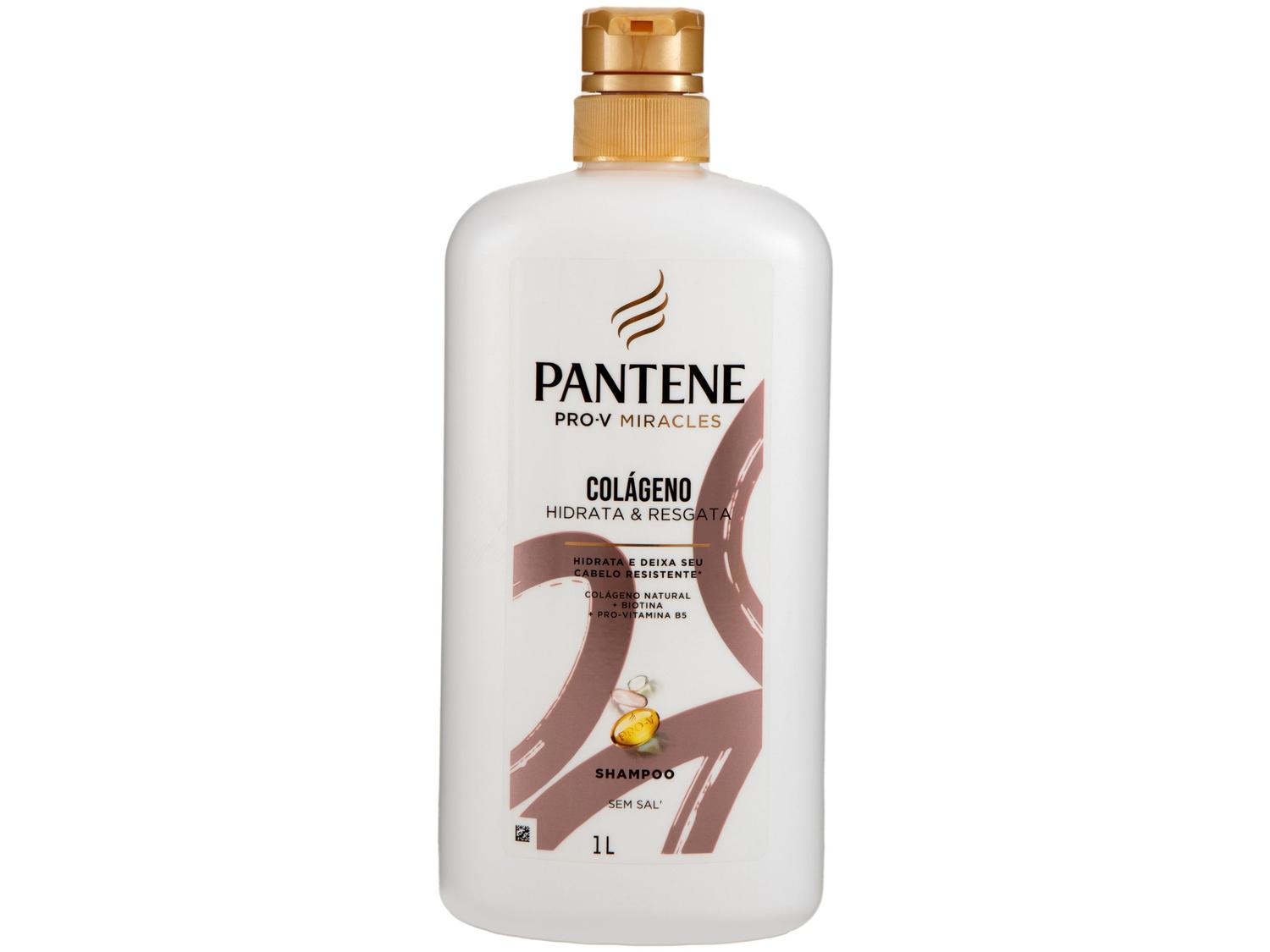 Shampoo de Nutrição Pantene Pro-V Miracles Colágeno Hidrata & Resgata 1L