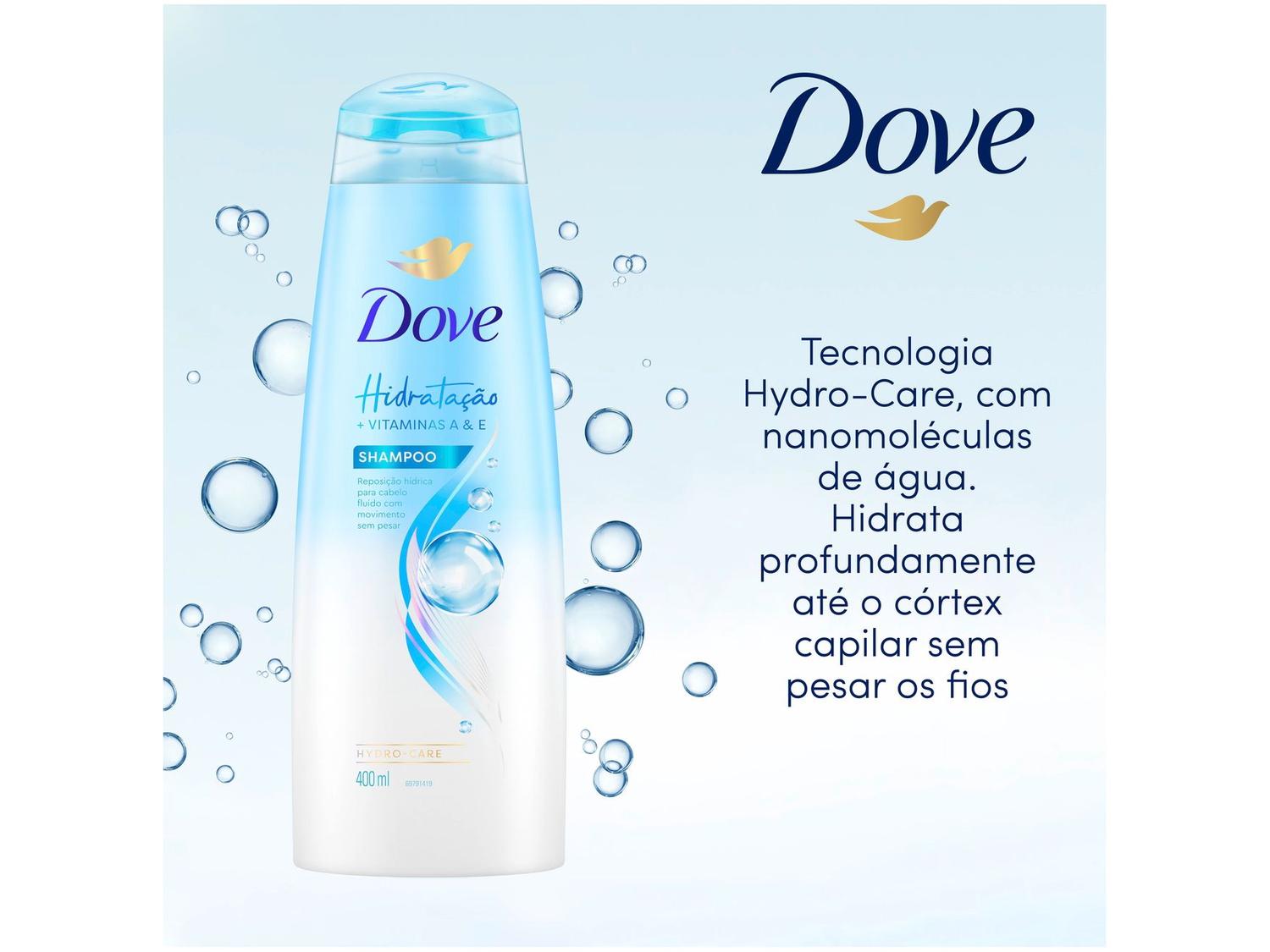 Shampoo Dove Hidratação Intensa 400ml