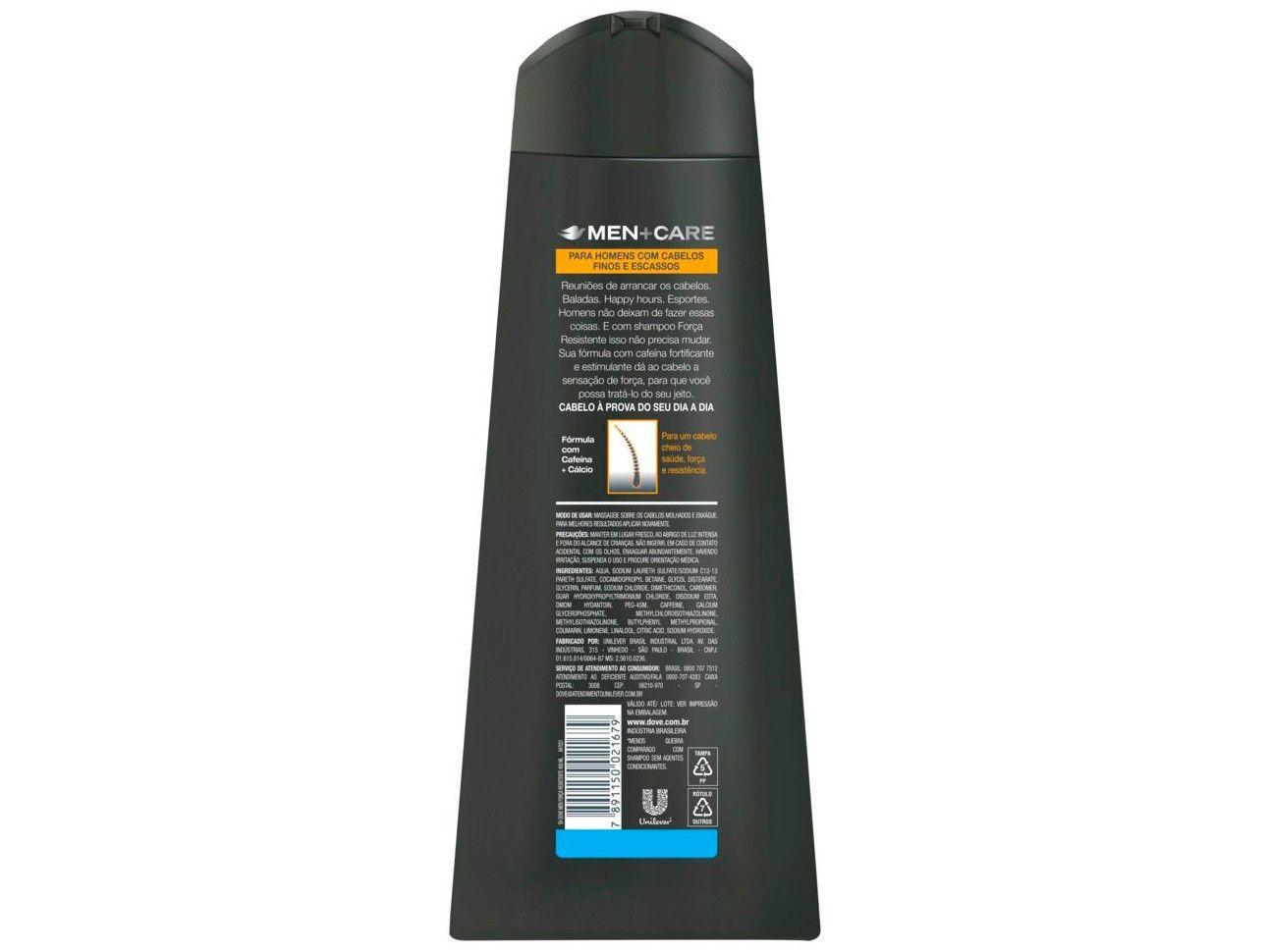 Shampoo Dove Men+Care Força Resistente 400ml