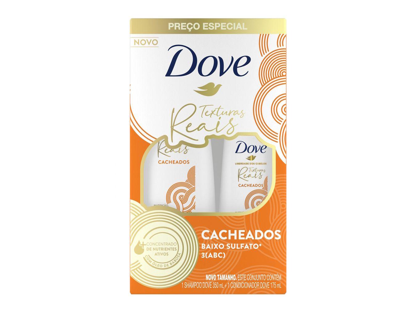 Shampoo e Condiconador Dove Texturas Reais Cacheados