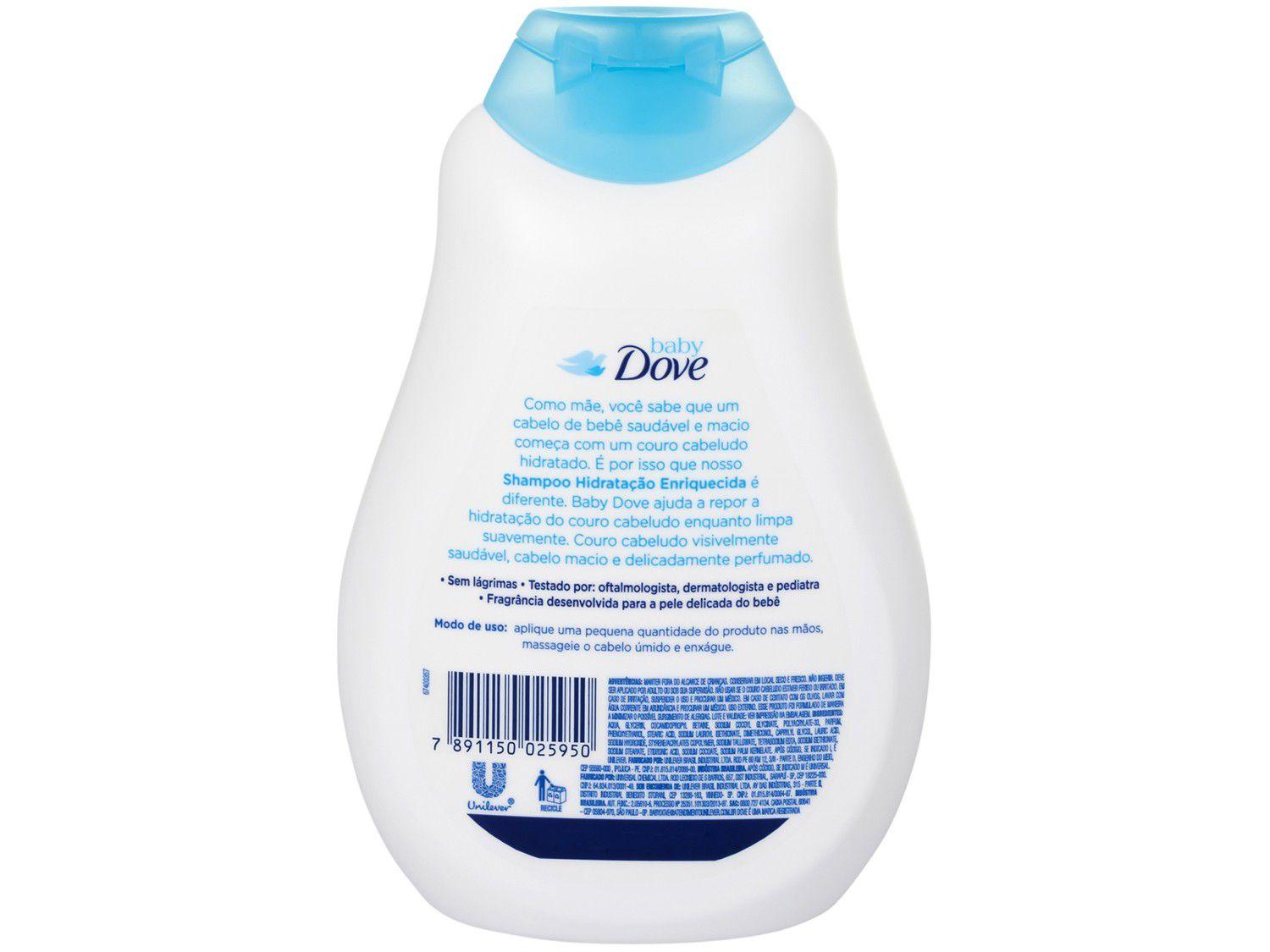 Shampoo Infantil Dove Baby Hidratação Enriquecida 400ml