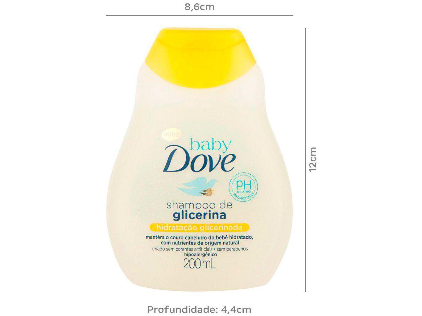 Shampoo Infantil Dove Baby Hidratação Glicerinada 200ml Shampoo