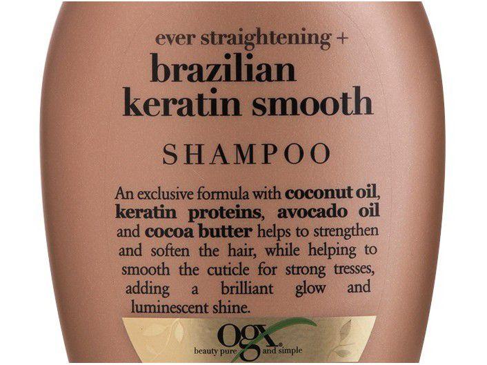 Shampoo Ogx Brazilian Keratin Smooth 385ml Shampoo Magazine Luiza