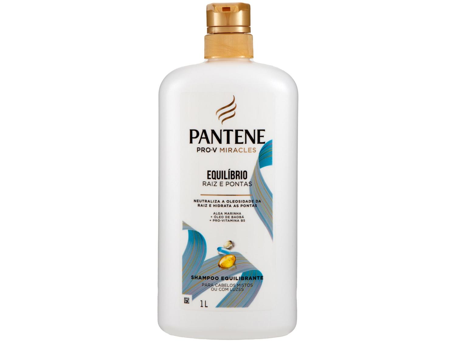 Shampoo Pantene Pro-V Miracles Equilíbrio Raiz e Pontas 1L