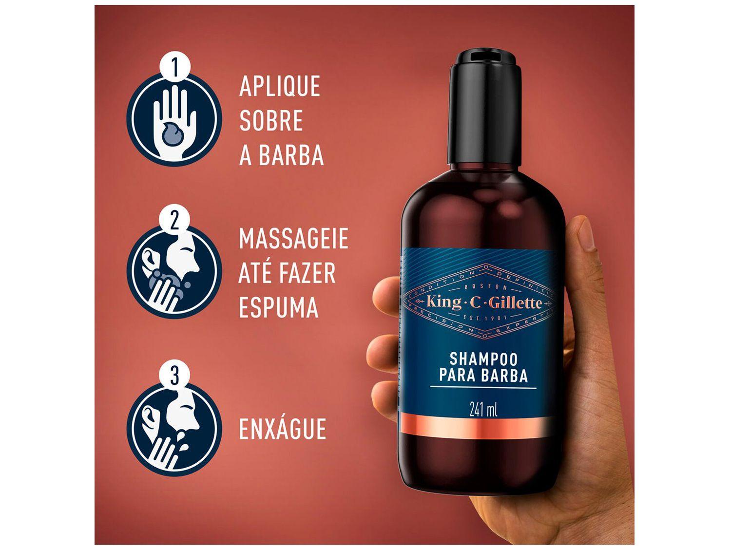 Shampoo para Barba Gillette King C 241ml
