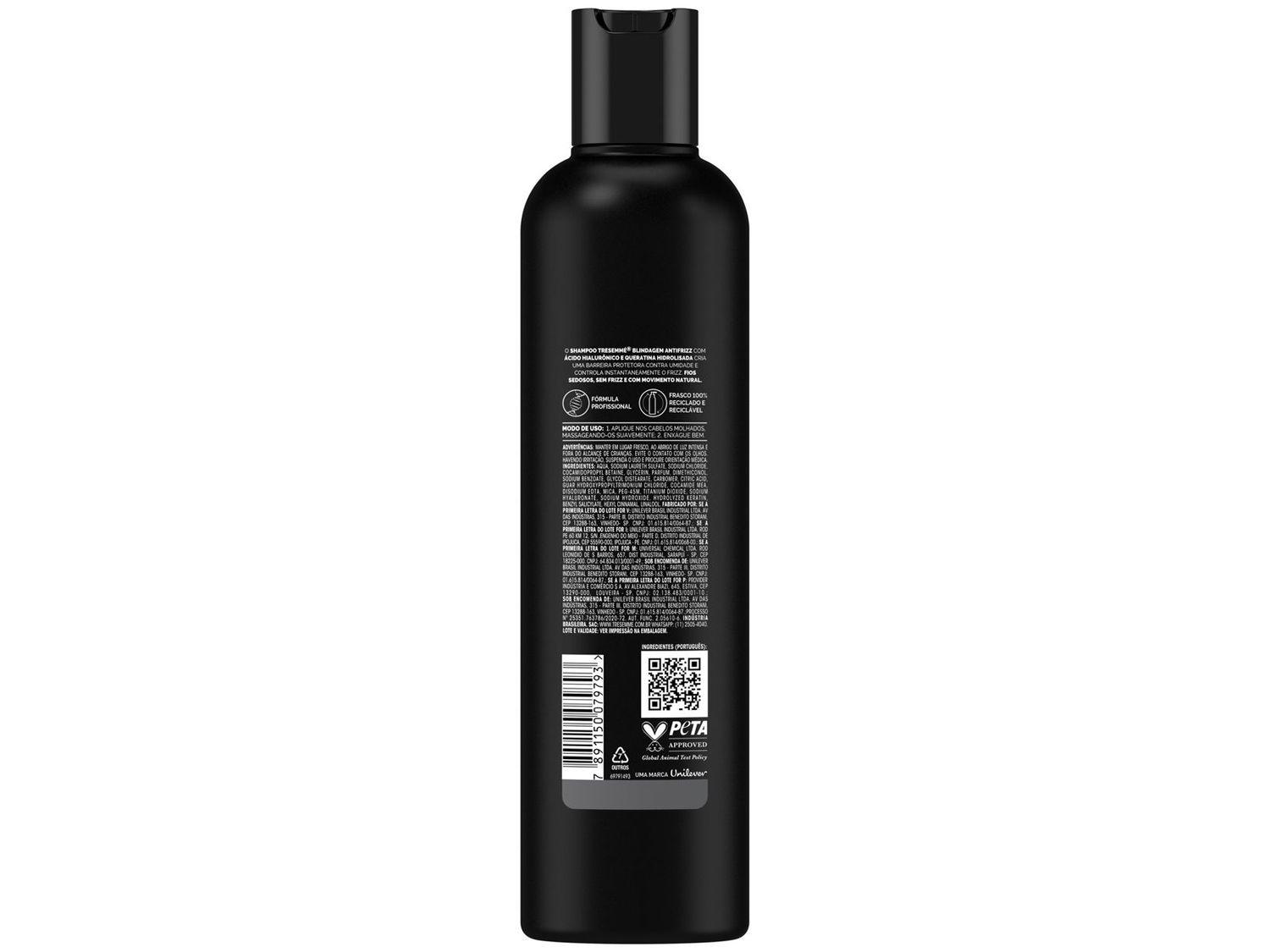 Shampoo TRESemmé Blindagem Antifrizz 400ml
