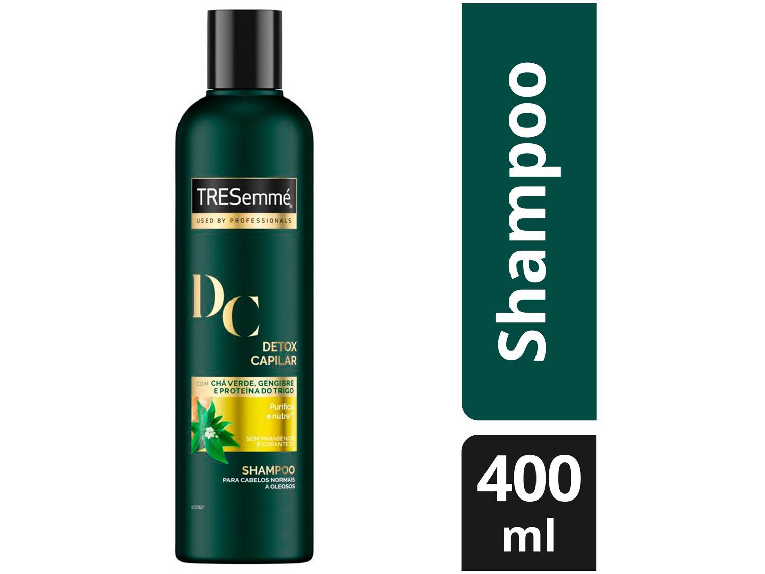Shampoo TRESemmé Detox Capilar Cabelos Purificados e Nutridos 400ml