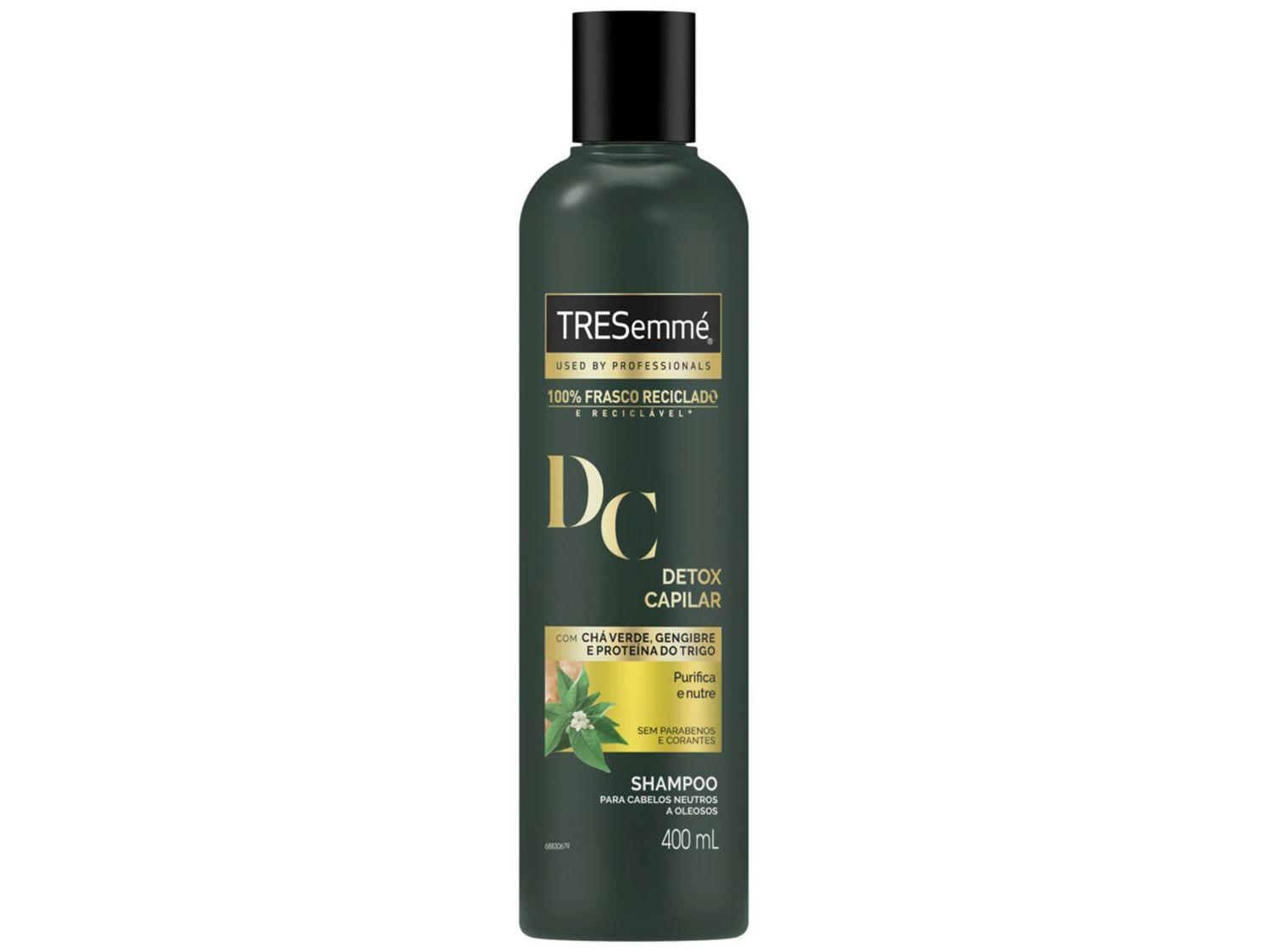 Shampoo TRESemmé Detox Capilar - Cabelos Purificados e Nutridos Profissional 400ml
