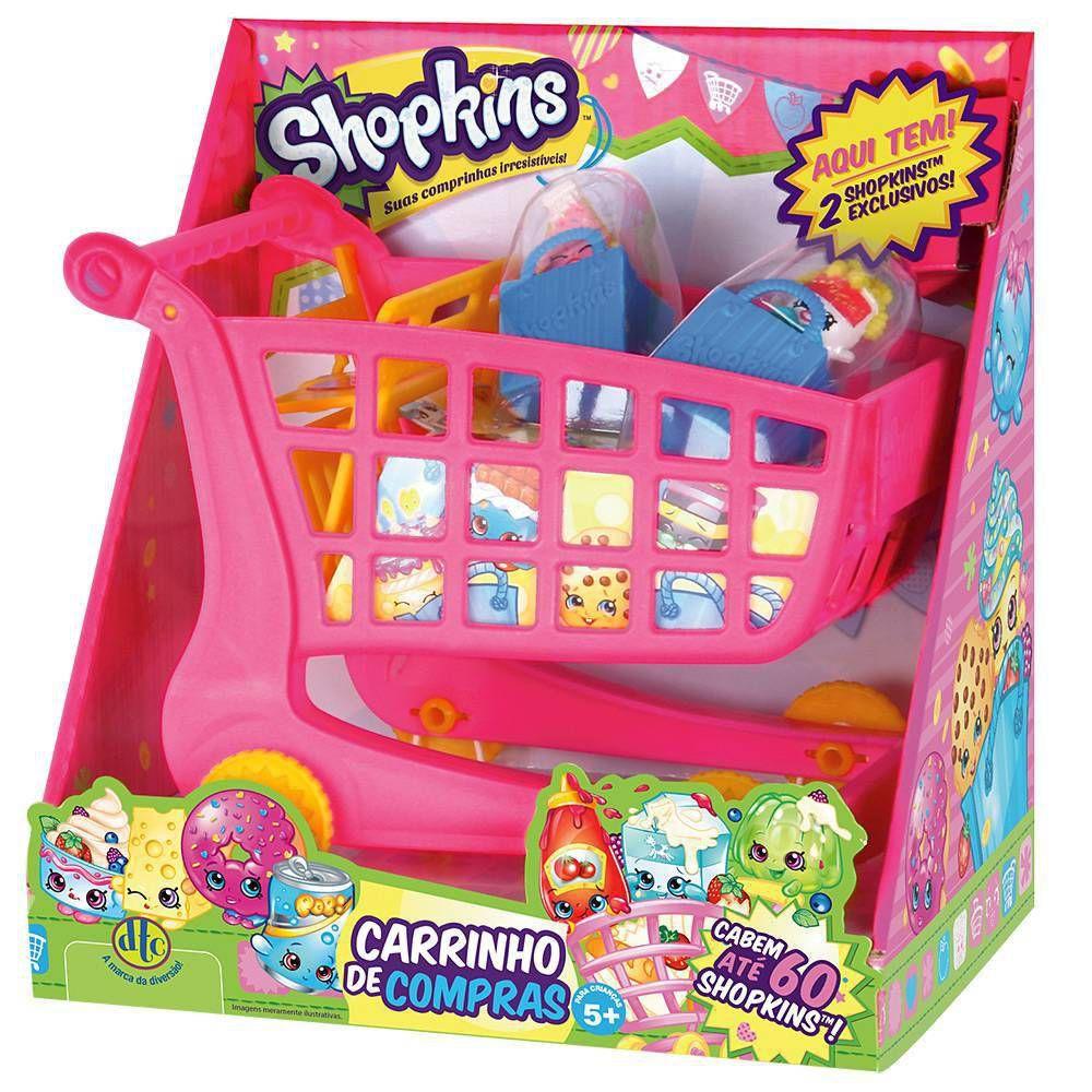 Shopkins Carrinho e Compras Rosa Supermercado - Dtc - Mercadinho ...