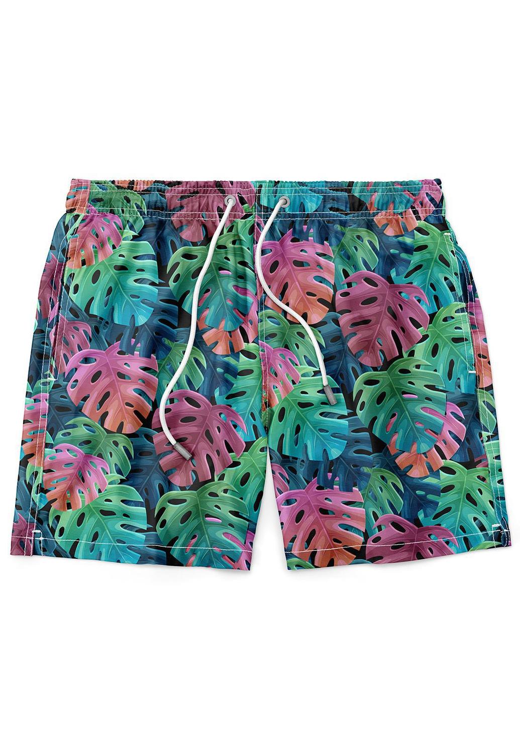 short para banho de piscina masculino