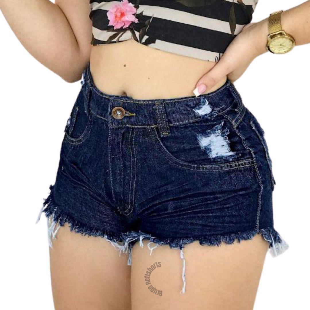 short jeans cintura alta hot pants