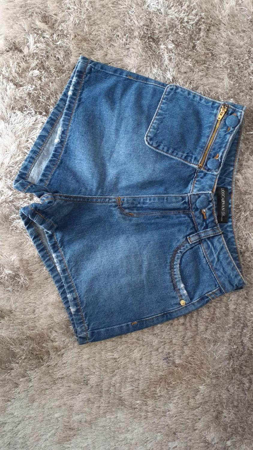 short curto feminino jeans