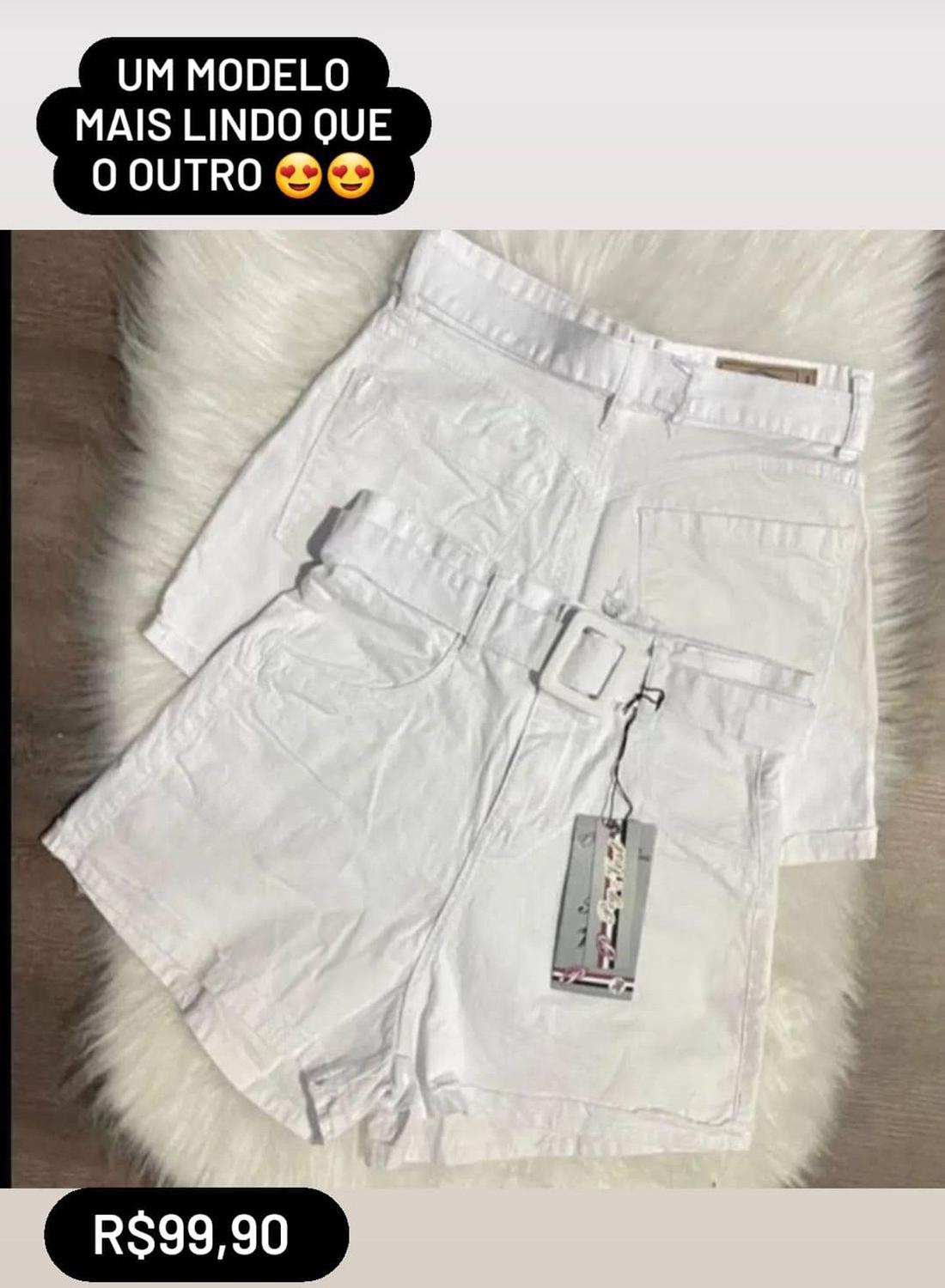 fotos de short jeans branco