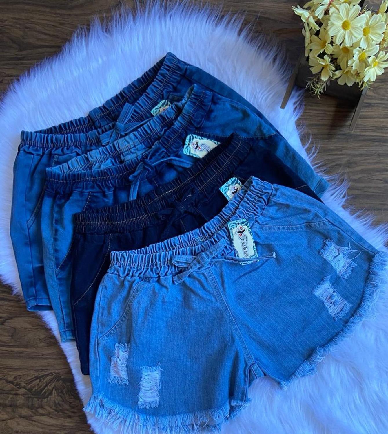 shorts feminino jean