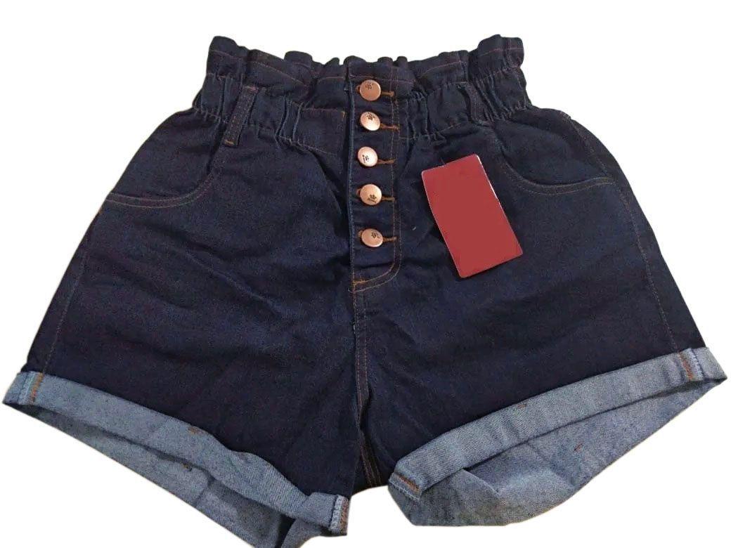 short com elástico na cintura feminino