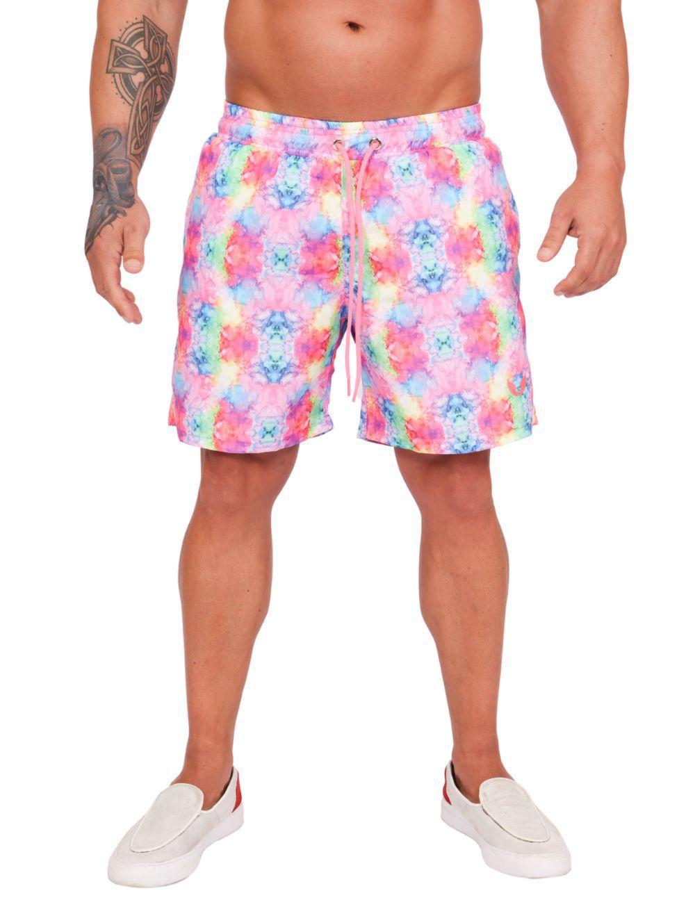 short masculino colorido