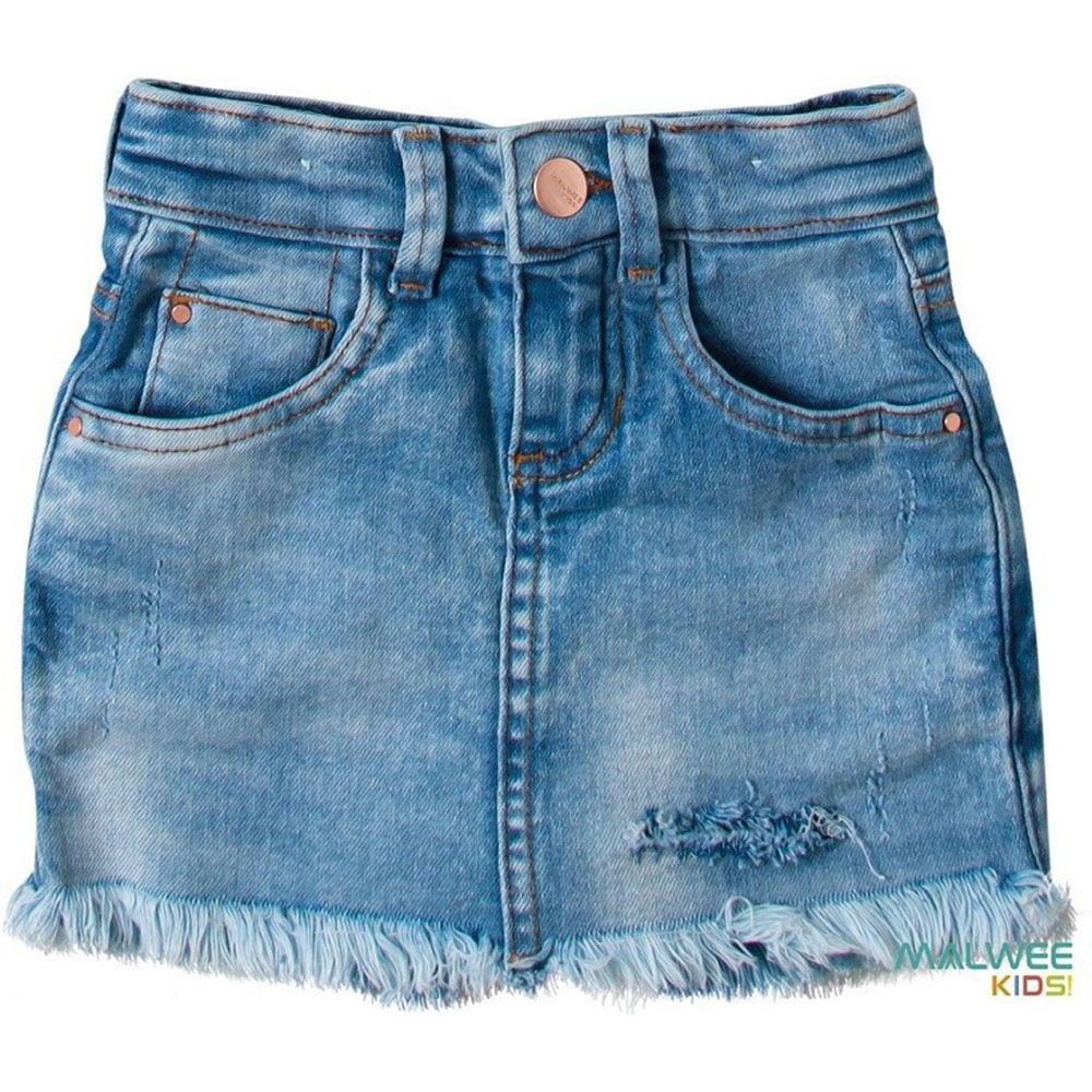 short tipo saia jeans