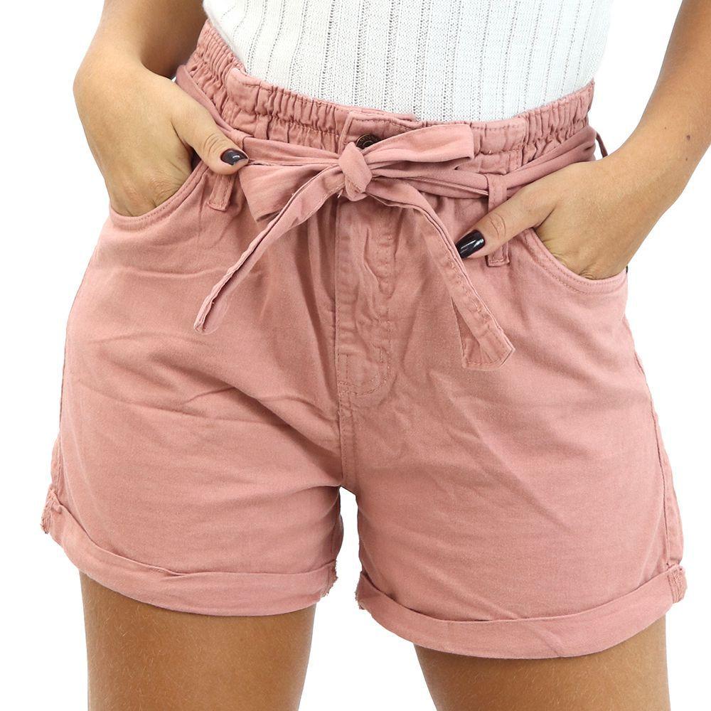 Bermudas de brim fashion feminina