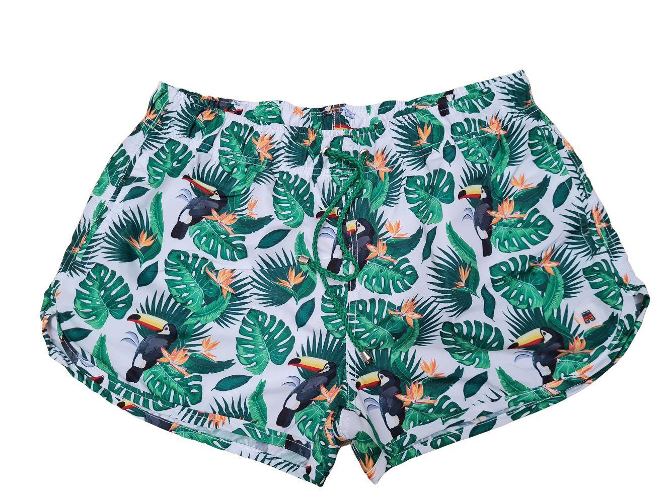 shorts tactel feminino para praia plus size