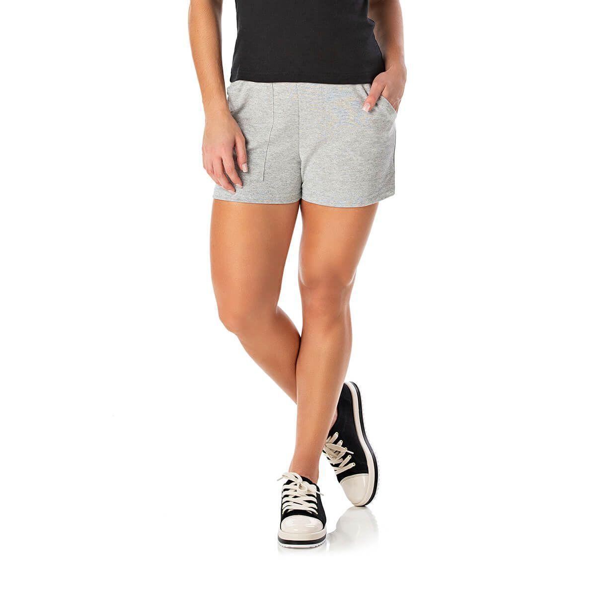 bermuda feminina moletinho