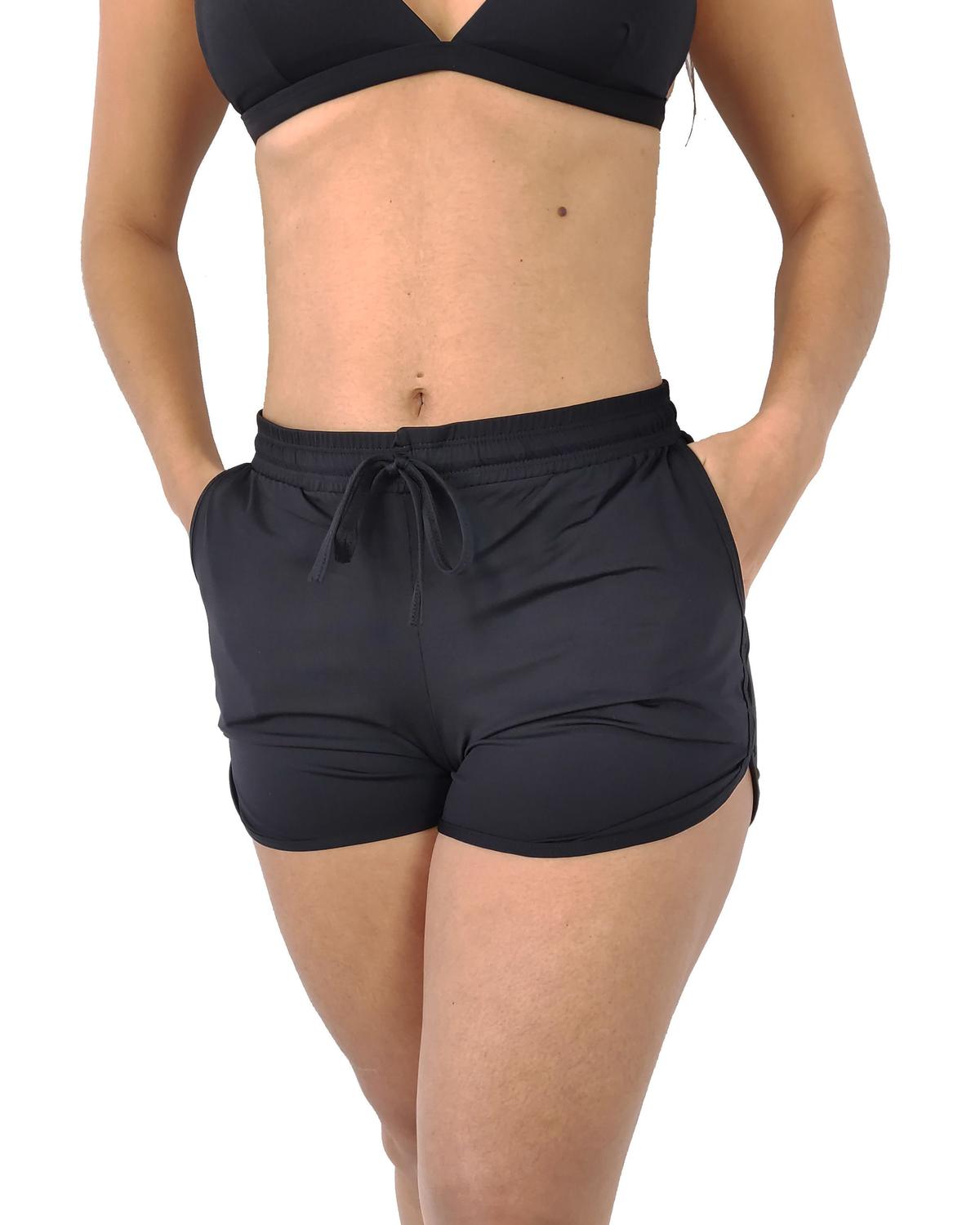moda praia shorts feminino