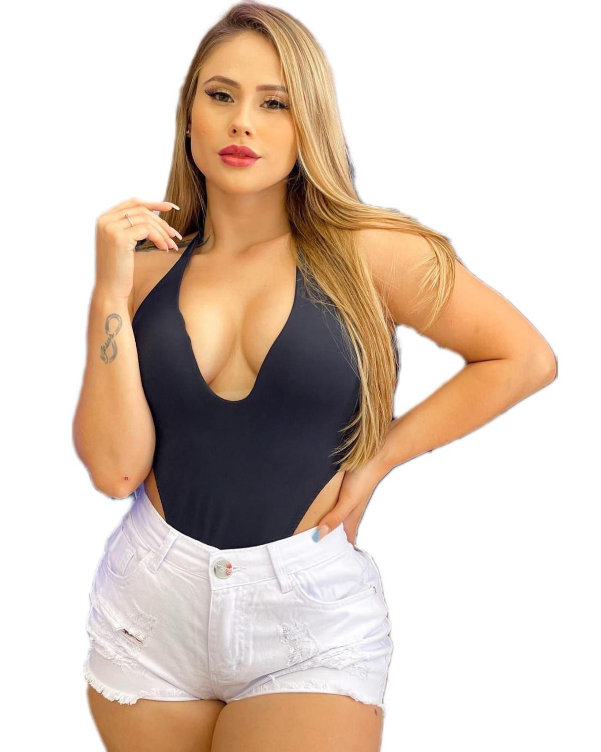 short jeans branco cintura alta